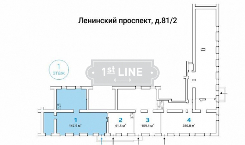 Аренда коммерческой недвижимости по адресу ЮЗАО, м. Университет, Ленинский проспект, дом 81/2, объявление №ЭК1433-a