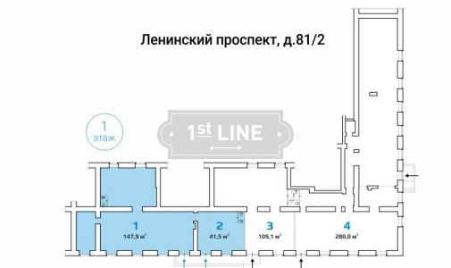 Продажа и аренда коммерческой недвижимости по адресу ЮЗАО, м. Университет, Ленинский проспект, дом 81/2, объявление №ЭК1437