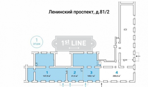 Аренда коммерческой недвижимости по адресу ЮЗАО, м. Университет, Ленинский проспект, дом 81/2, объявление №ЭК1440-a