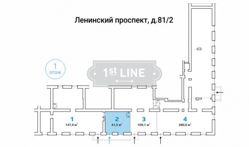 Аренда коммерческой недвижимости по адресу ЮЗАО, м. Университет, Ленинский проспект, дом 81/2, объявление №ЭК1434-a