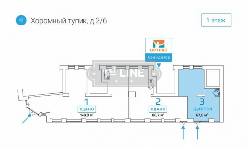 Продажа и аренда коммерческой недвижимости по адресу ЦАО, м. Красные ворота, Хоромный тупик, дом 2/6, объявление №ЭК1457