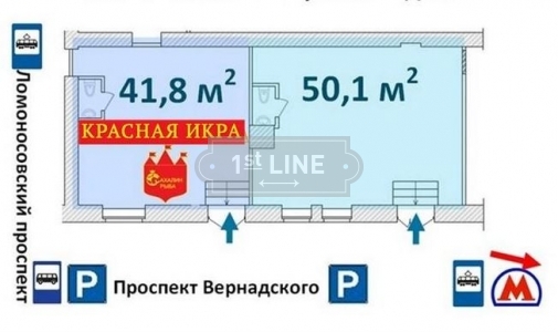 Аренда коммерческой недвижимости по адресу ЮЗАО, м. Университет, Ломоносовский проспект, дом 23, объявление №ЭК987-a