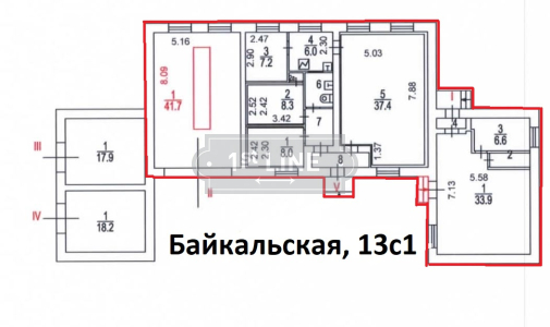 Продажа коммерческой недвижимости по адресу г. Москва, ВАО, р-н Гольяново, Байкальская ул., 13С1, объявление №ЭК3124