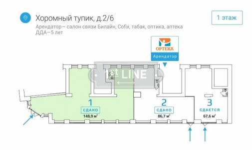 Продажа коммерческой недвижимости по адресу ЦАО, м. Красные ворота, Хоромный тупик, дом 2/6, объявление №ЭК1455